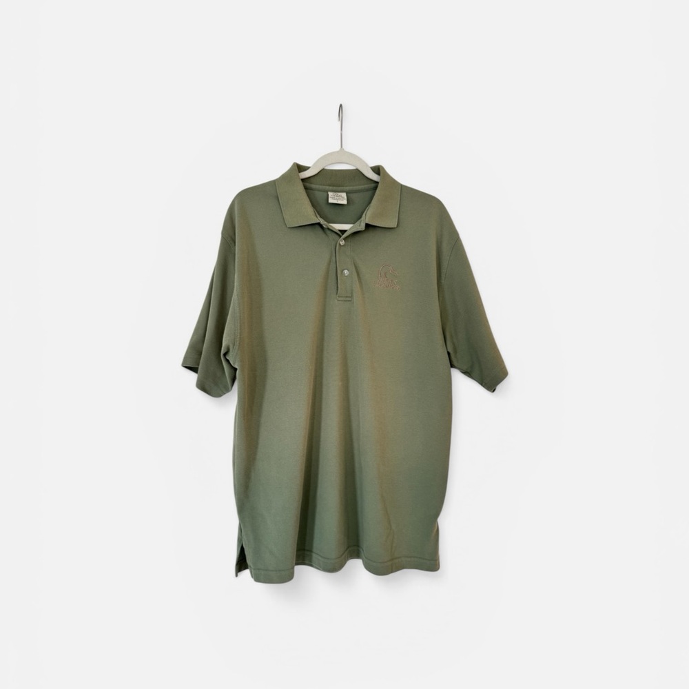 Classic Olive Green Men's Polo Shirt - Short Sleeve